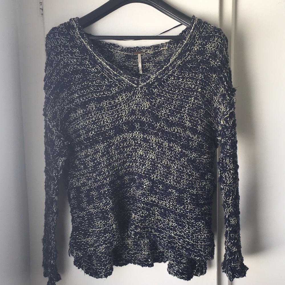 Free People Loose Knit Pullover Sweater